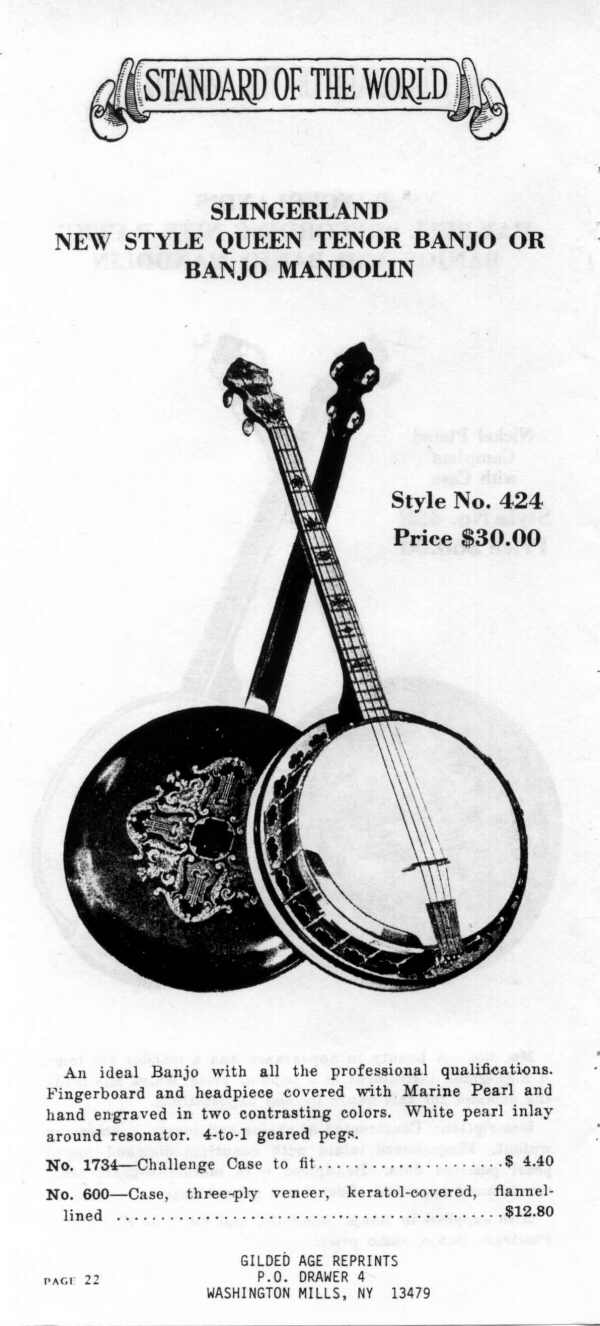 Ludwig Banjos/banjolele Catalog 1930 Reprint 